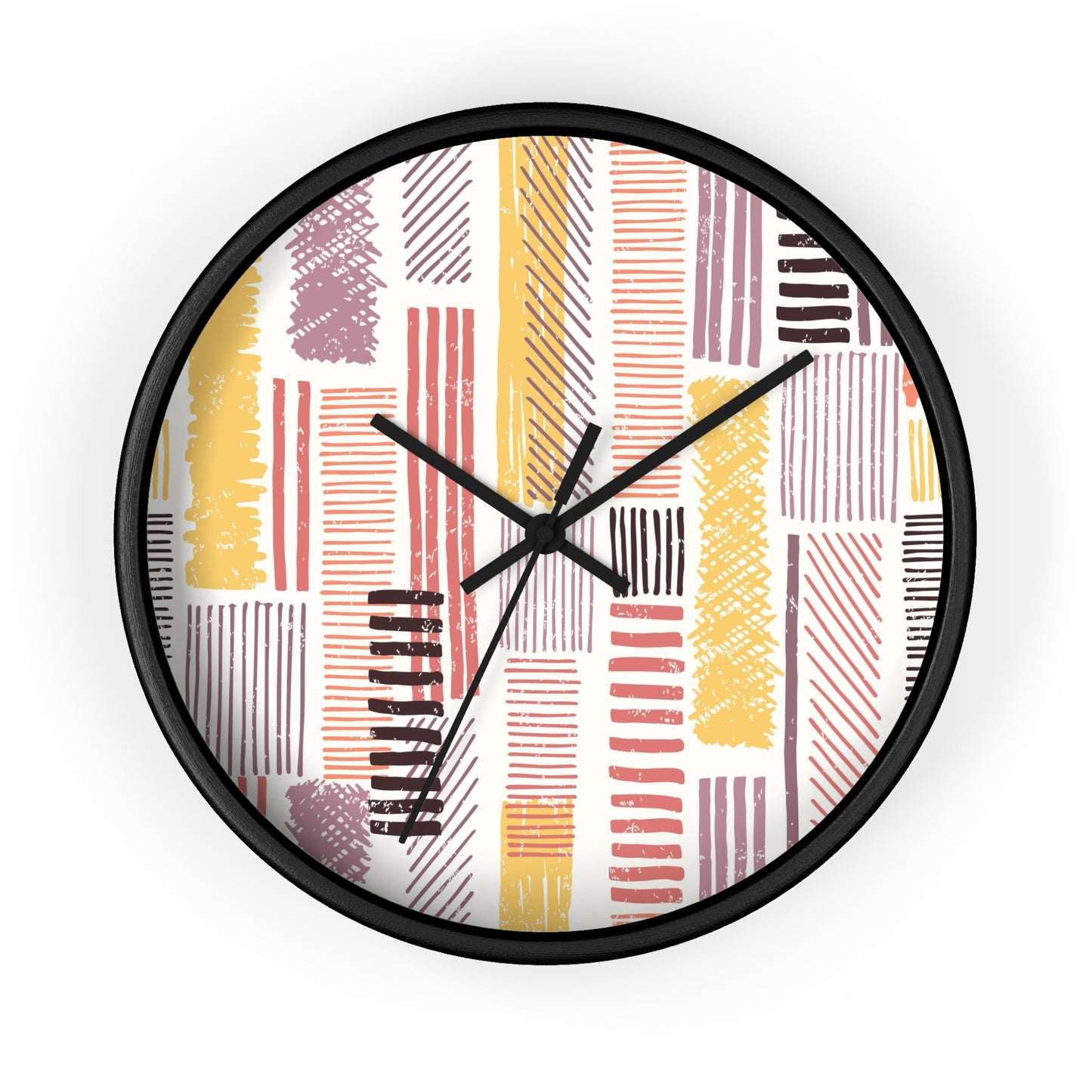 Abstract Lines Wall Clock
