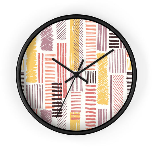 Abstract Lines Wall Clock