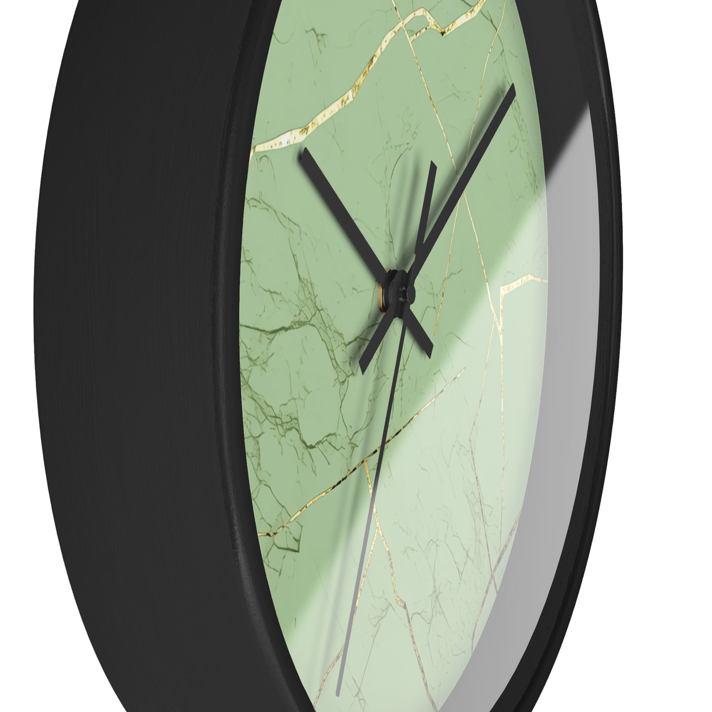 Green with Gold Wall Clock