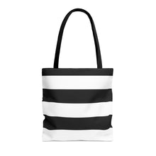 Load image into Gallery viewer, Black Stripes Tote Bag
