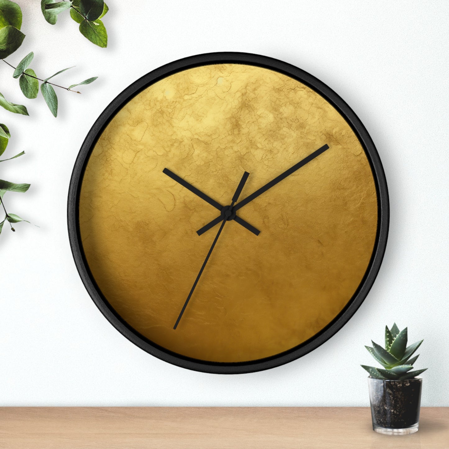 Gold Texture Wall Clock