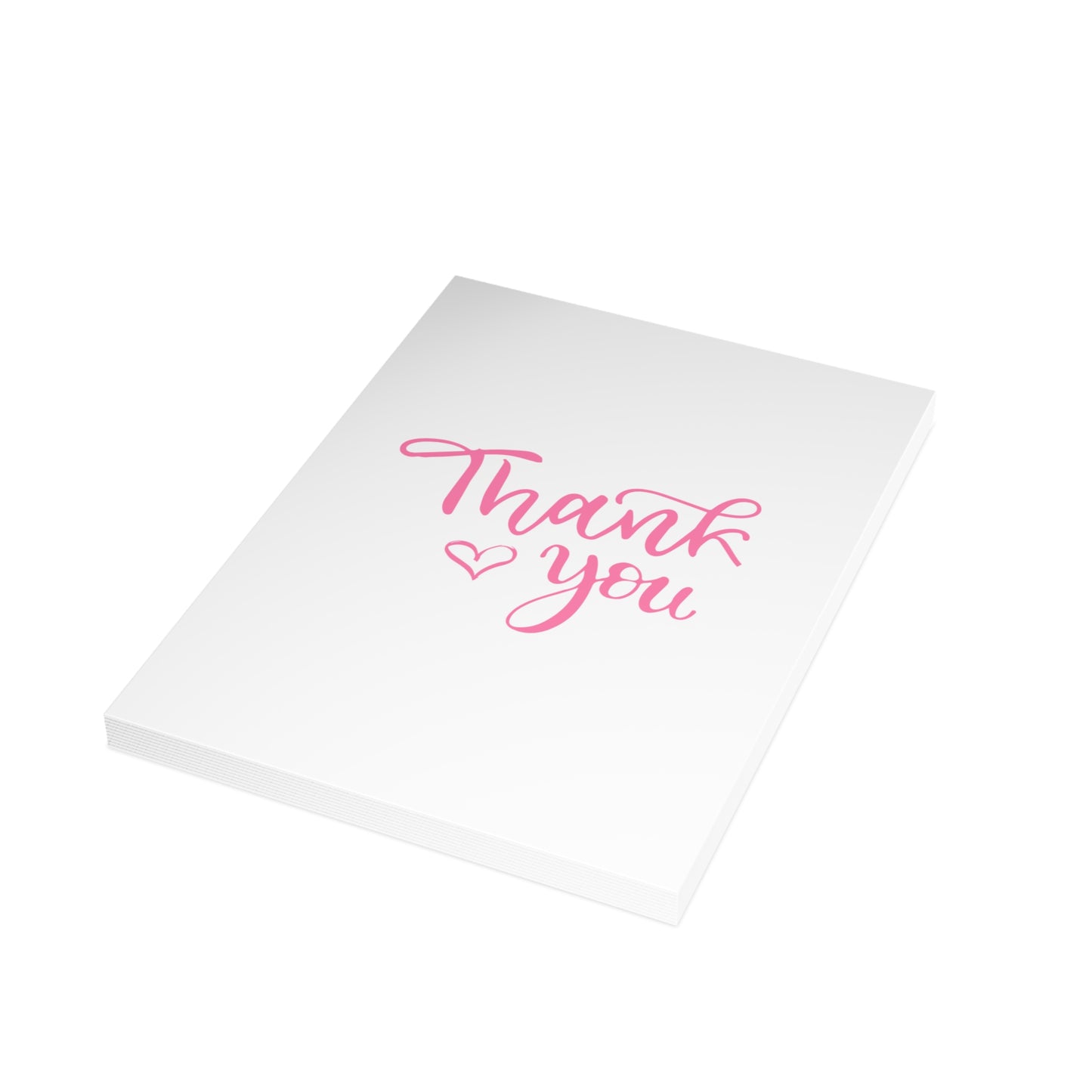 Hot Pink Thank You Card — Blank Cards (Set of 10)