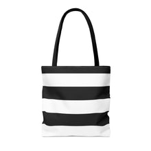 Load image into Gallery viewer, Black Stripes Tote Bag
