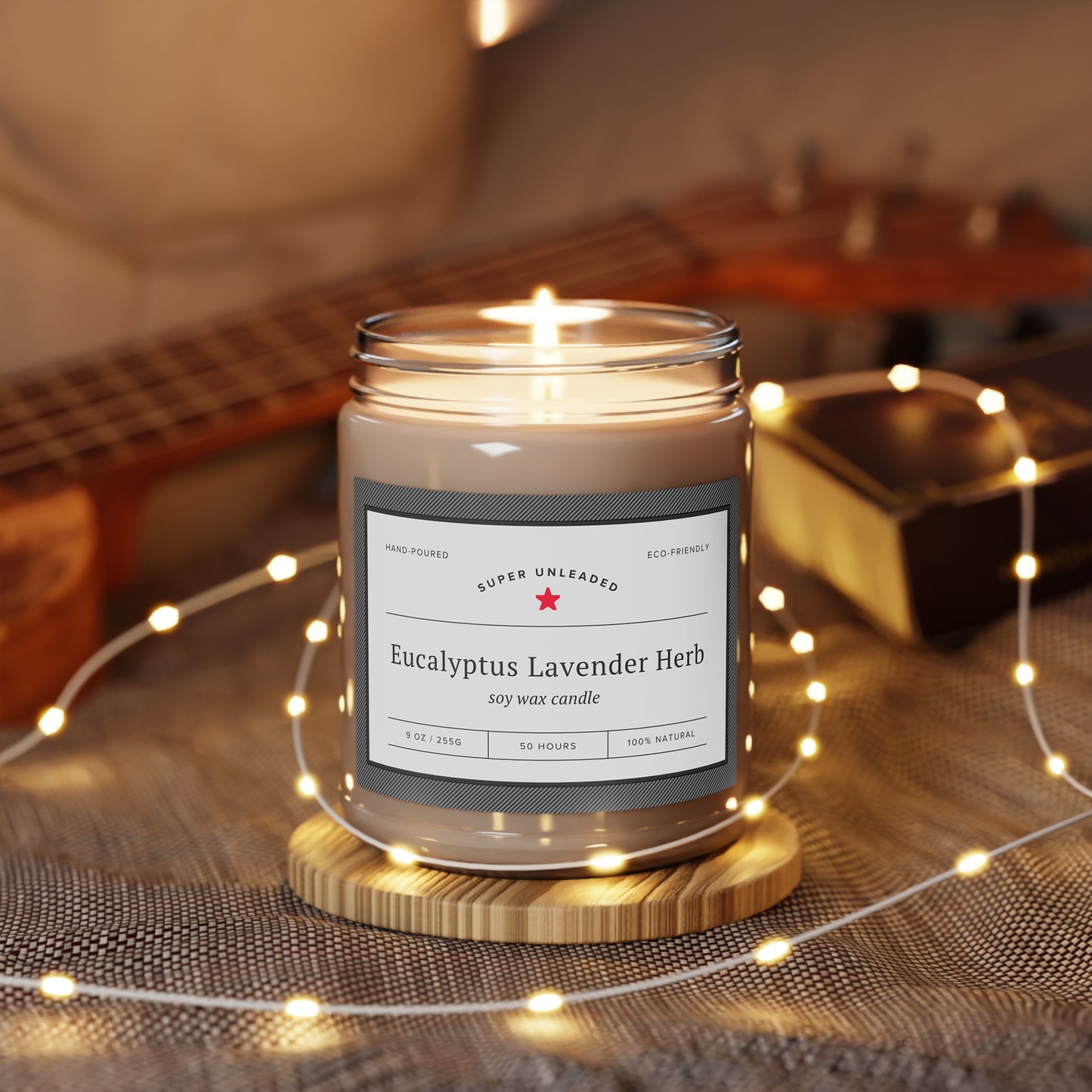 Botanical Collection Soy Candle Fragrances — 9oz Scented Jar with White Lid