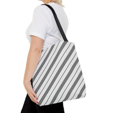 Load image into Gallery viewer, Diagonal Stripe Tote Bag
