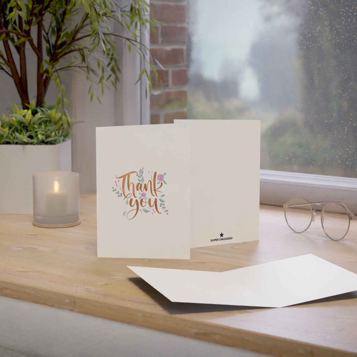 Watercolor Thank You Card — Blank Cards (Set of 10)