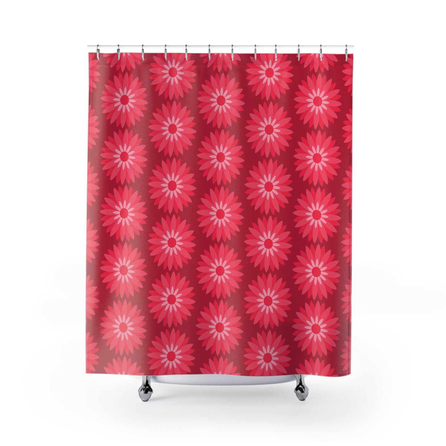 Pink Flowers Shower Curtain