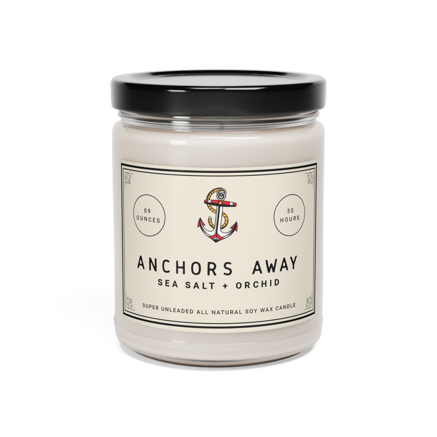 Anchors Away (Sea Salt + Orchid) Soy Candle