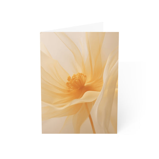 Yellow Flower Fabric Photo — Blank Cards (Set of 10)