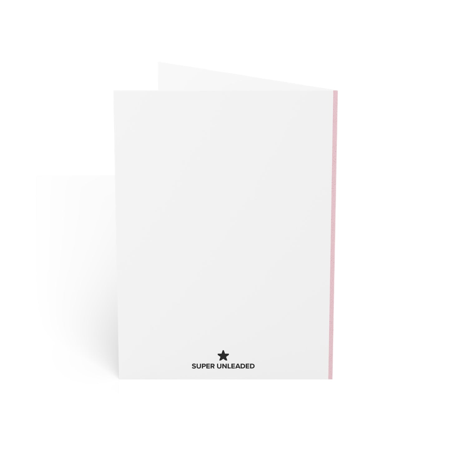 Pink & Purple Happy Birthday Cake w Slight Color Dust — Blank Cards (Set of 10)