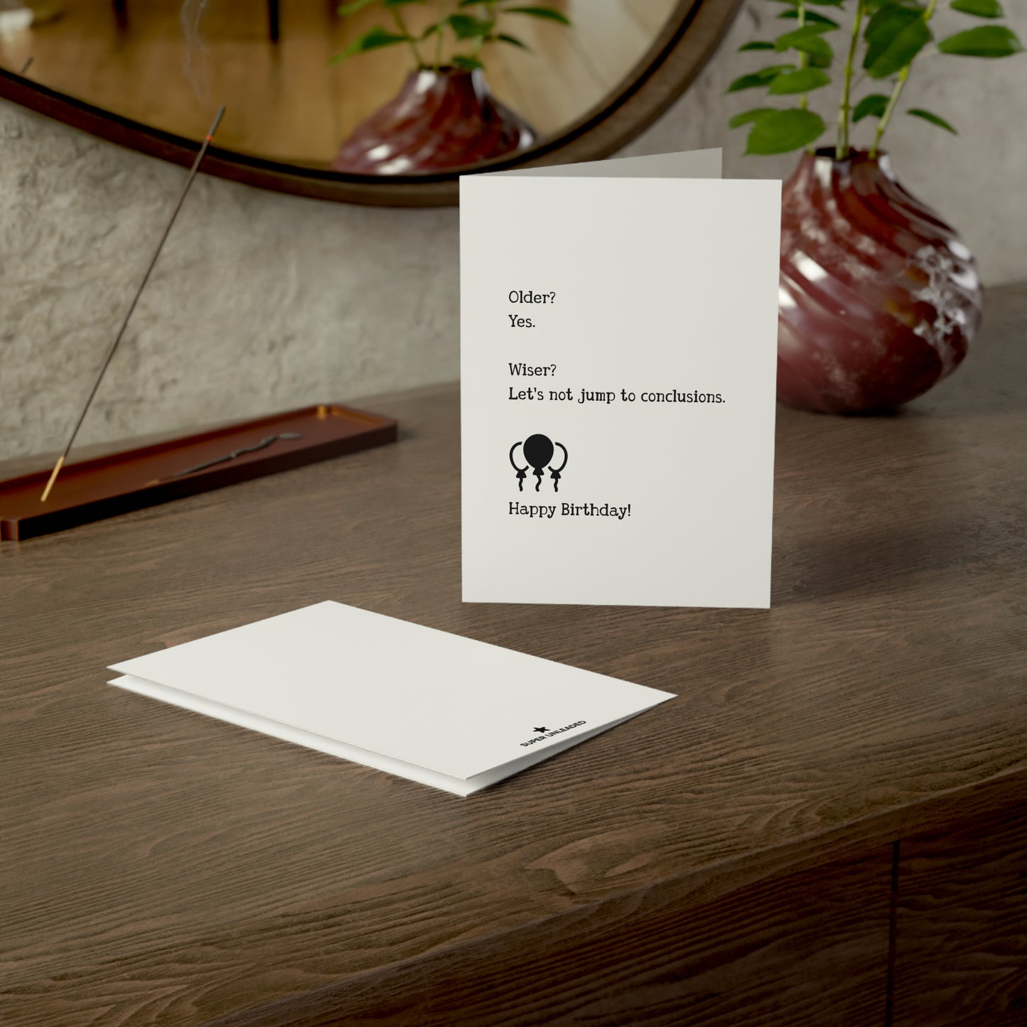 Wiser Birthday Card — Blank Cards (Set of 10)
