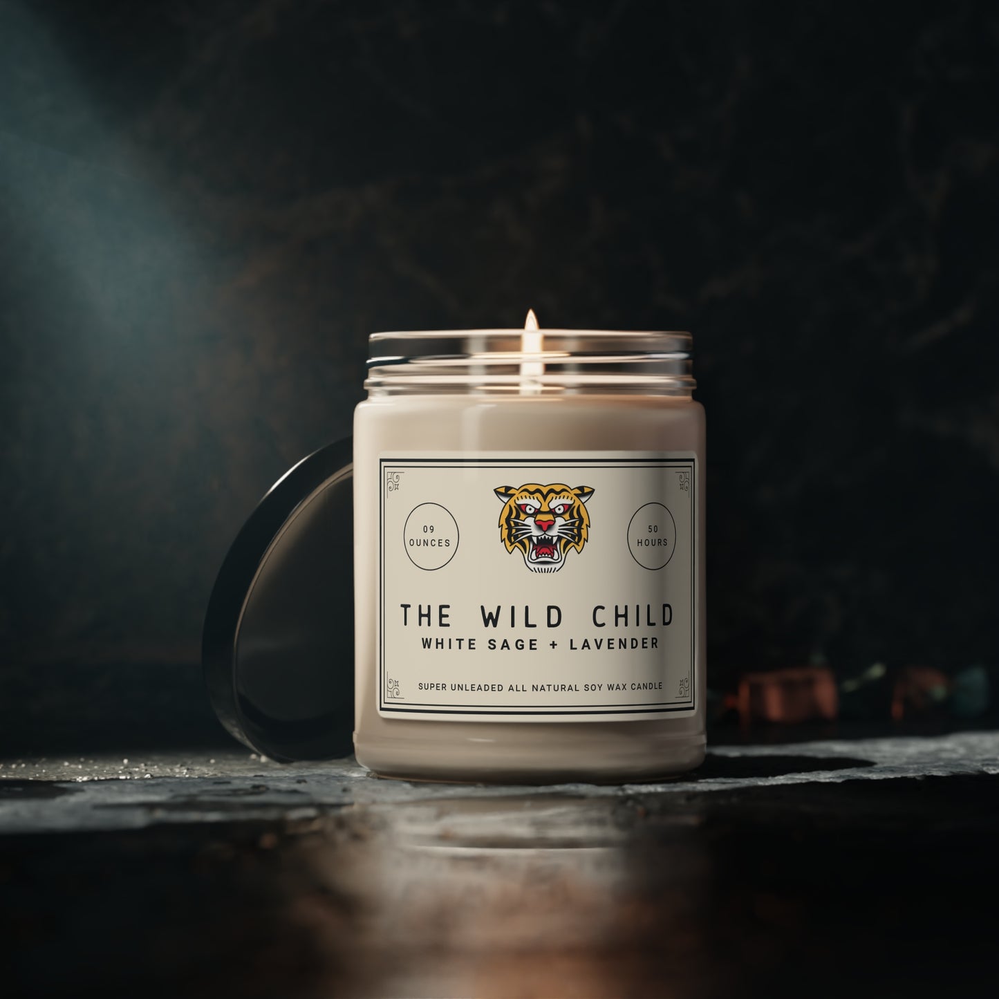 The Wild Child (White Sage + Lavender) Soy Candle