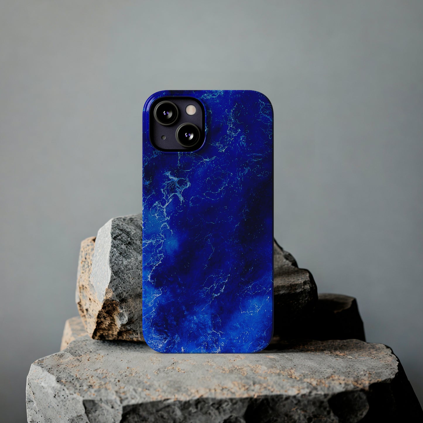 Dark Blue Ocean Slim Phone Cases