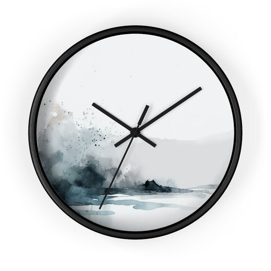 Watercolor Abstract Splash Wall Clock