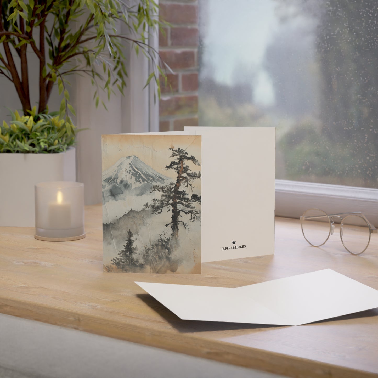 Mountain Mist Painting — Blank Cards (Set of 10)