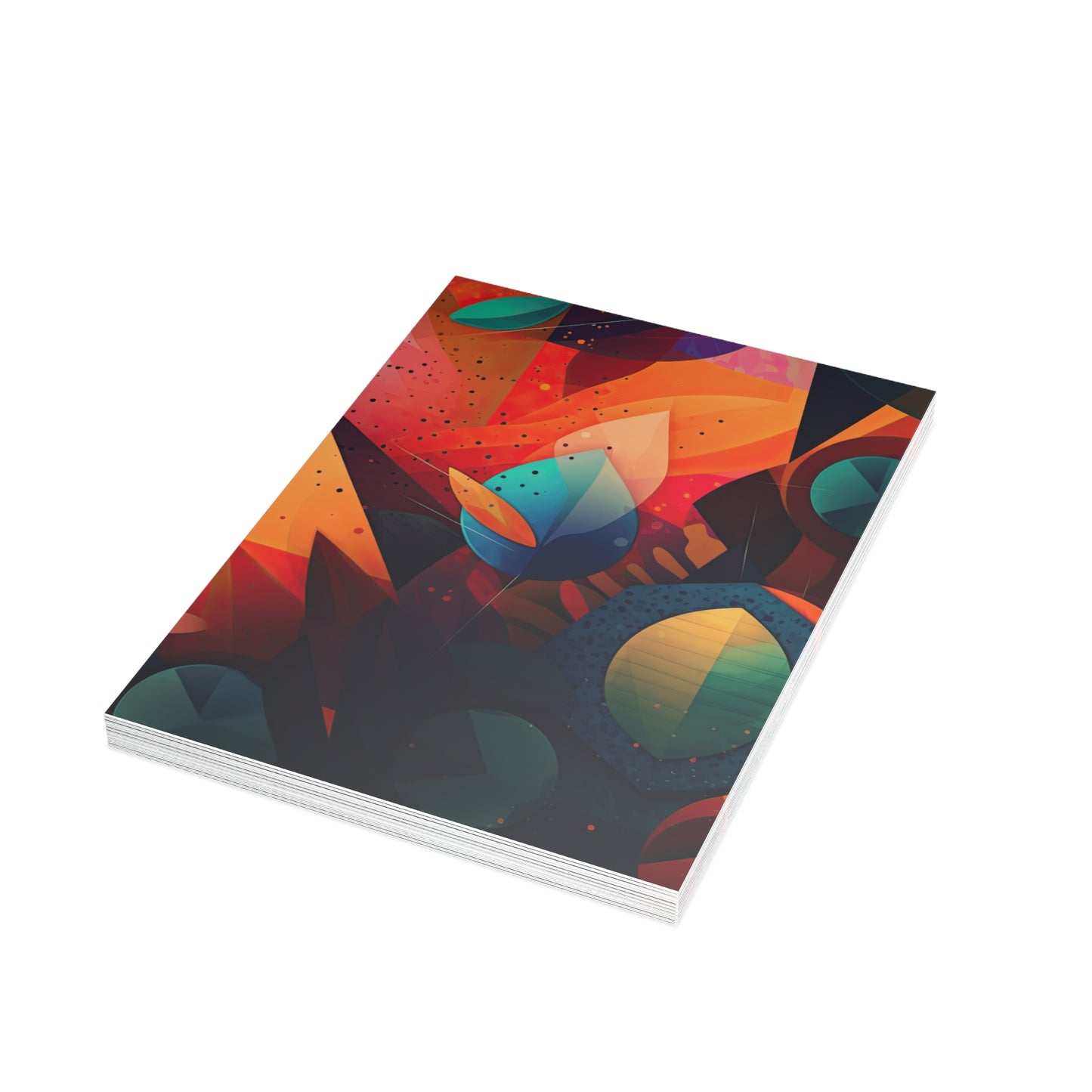 Abstract Leaves — Blank Cards (Set of 10)