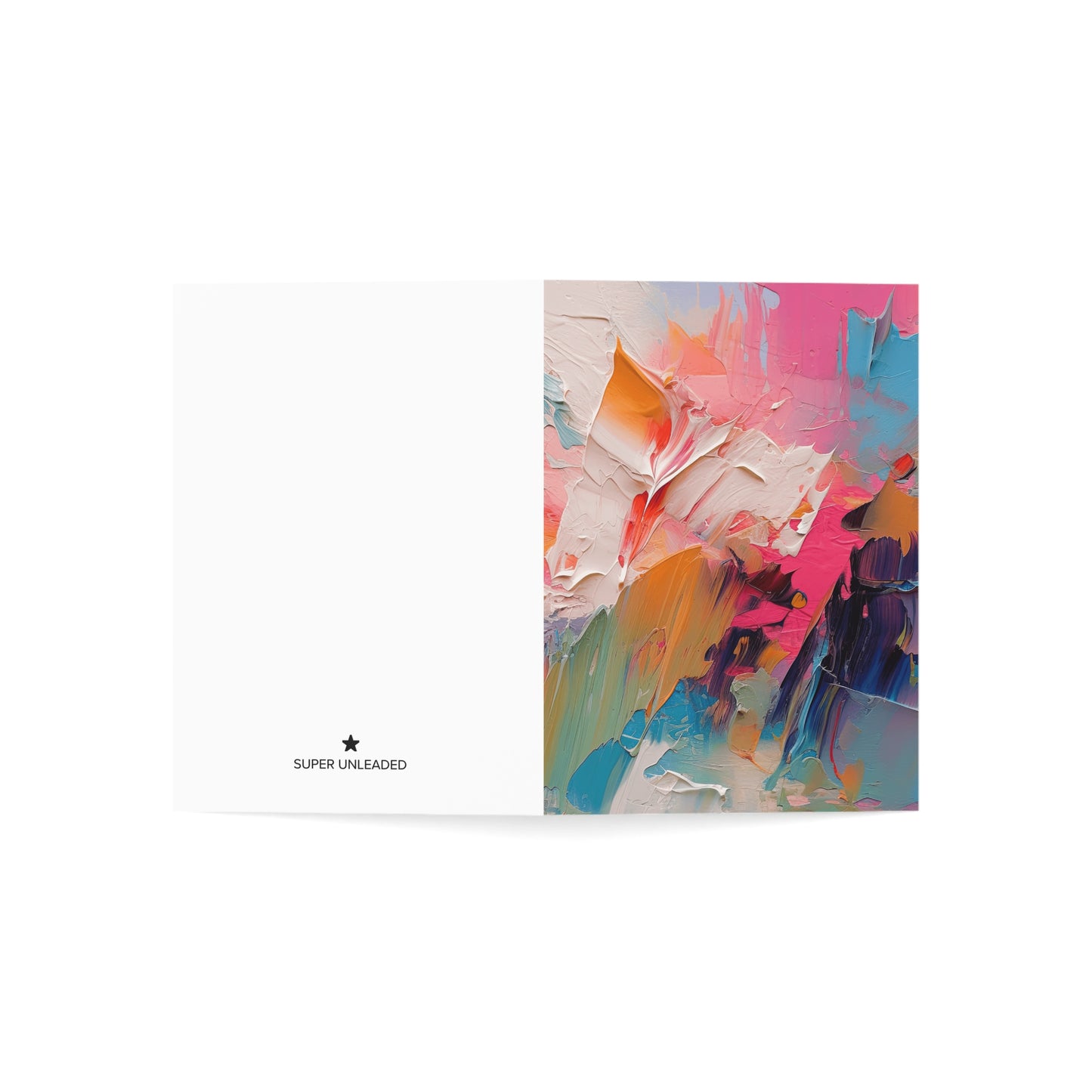 Abstract Bright Paint — Blank Cards (Set of 10)