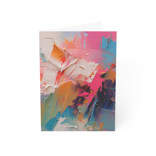 Abstract Bright Paint — Blank Cards (Set of 10)