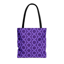 Load image into Gallery viewer, Purple Circle Tote Bag
