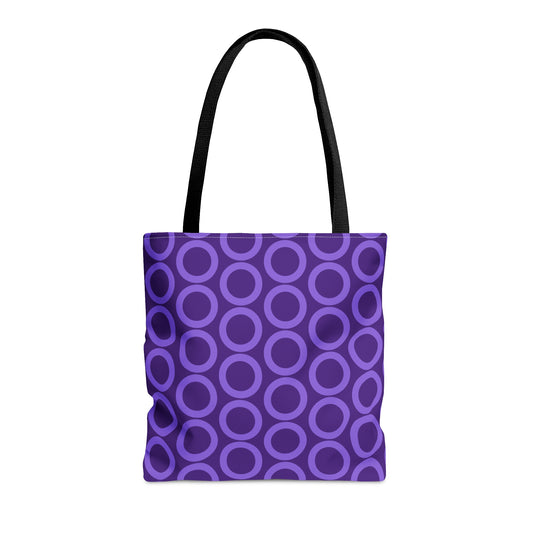 Purple Circle Tote Bag