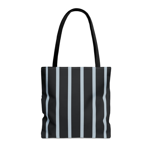Cool Blue Stripes Tote Bag