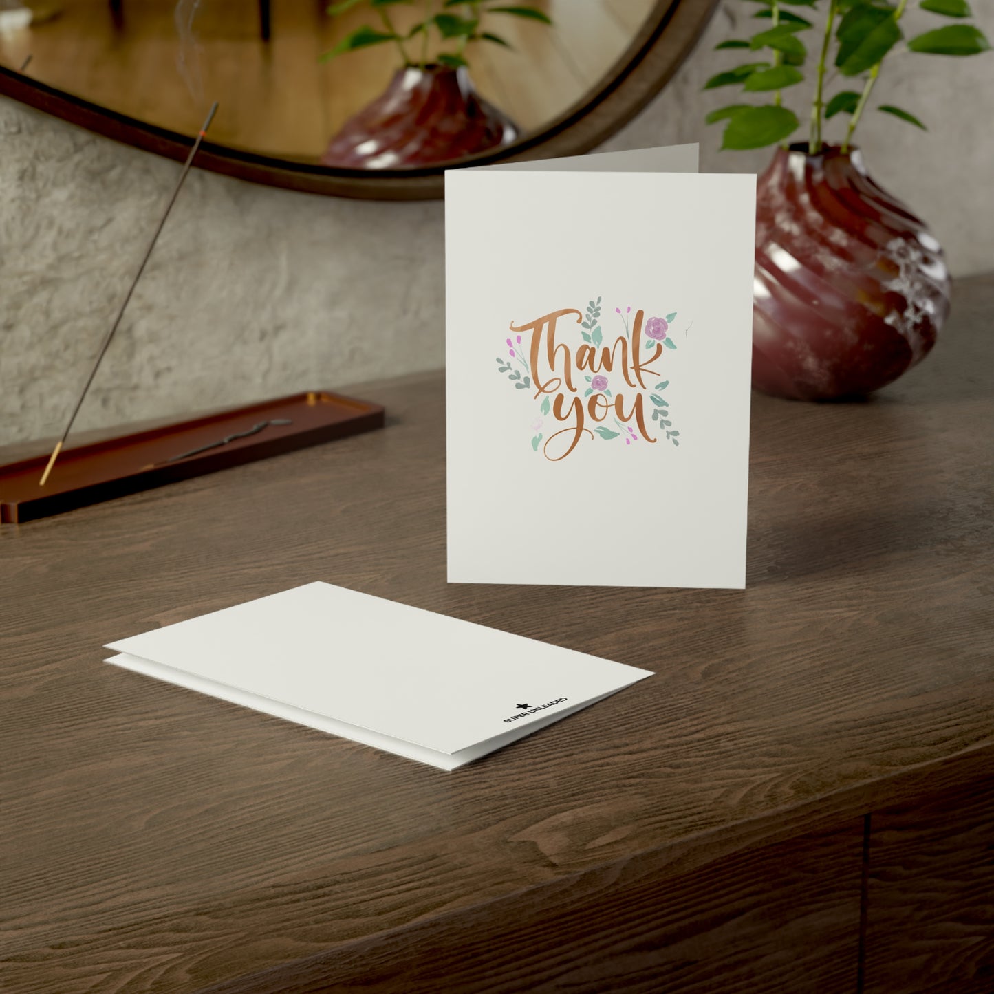 Watercolor Thank You Card — Blank Cards (Set of 10)