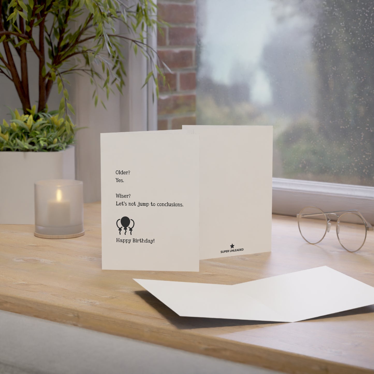 Wiser Birthday Card — Blank Cards (Set of 10)