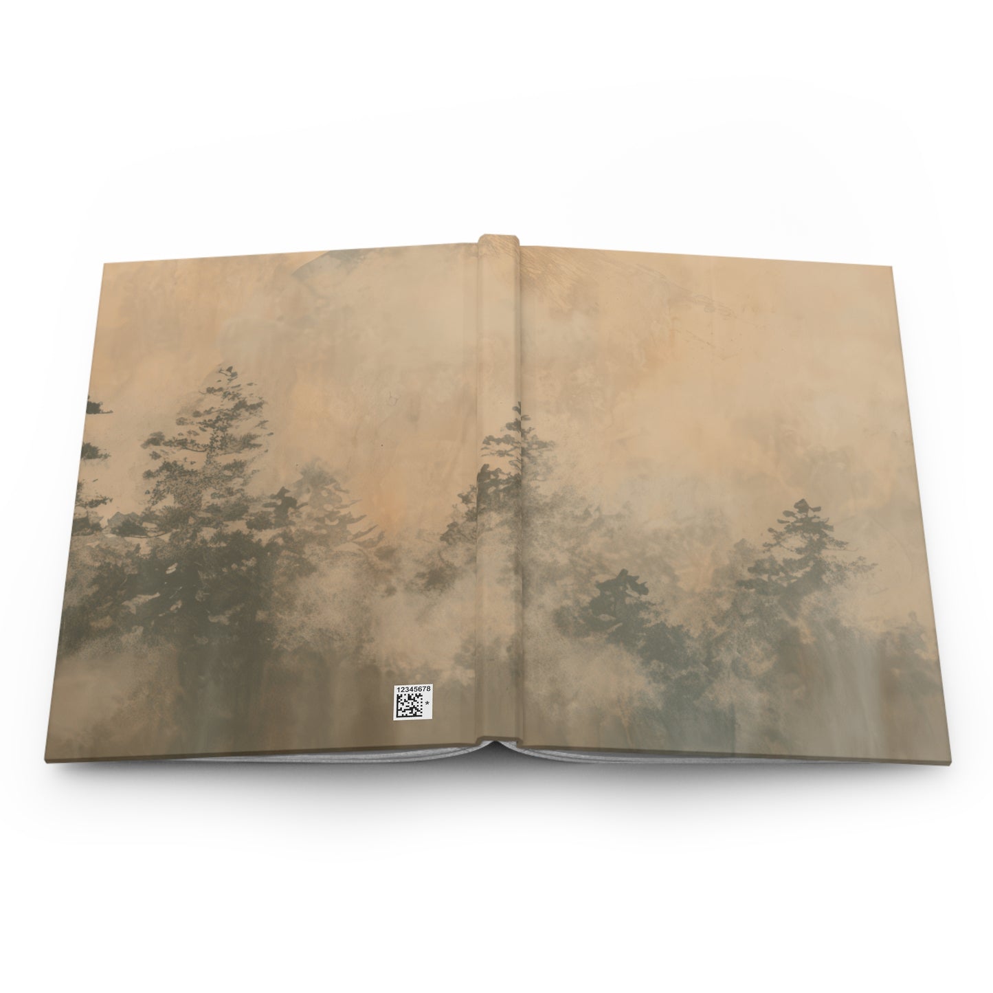 Forest Mist Lined Journal Notebook, Hardcover Journal for Work, School, Travel, 150 Pages, 5.75”x8”