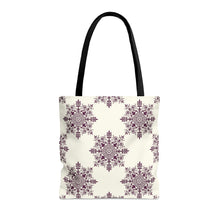 Load image into Gallery viewer, Fancy Snowflakes Tote Bag
