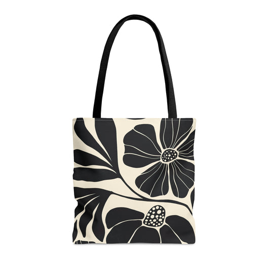Flower Silhouette Tote Bag