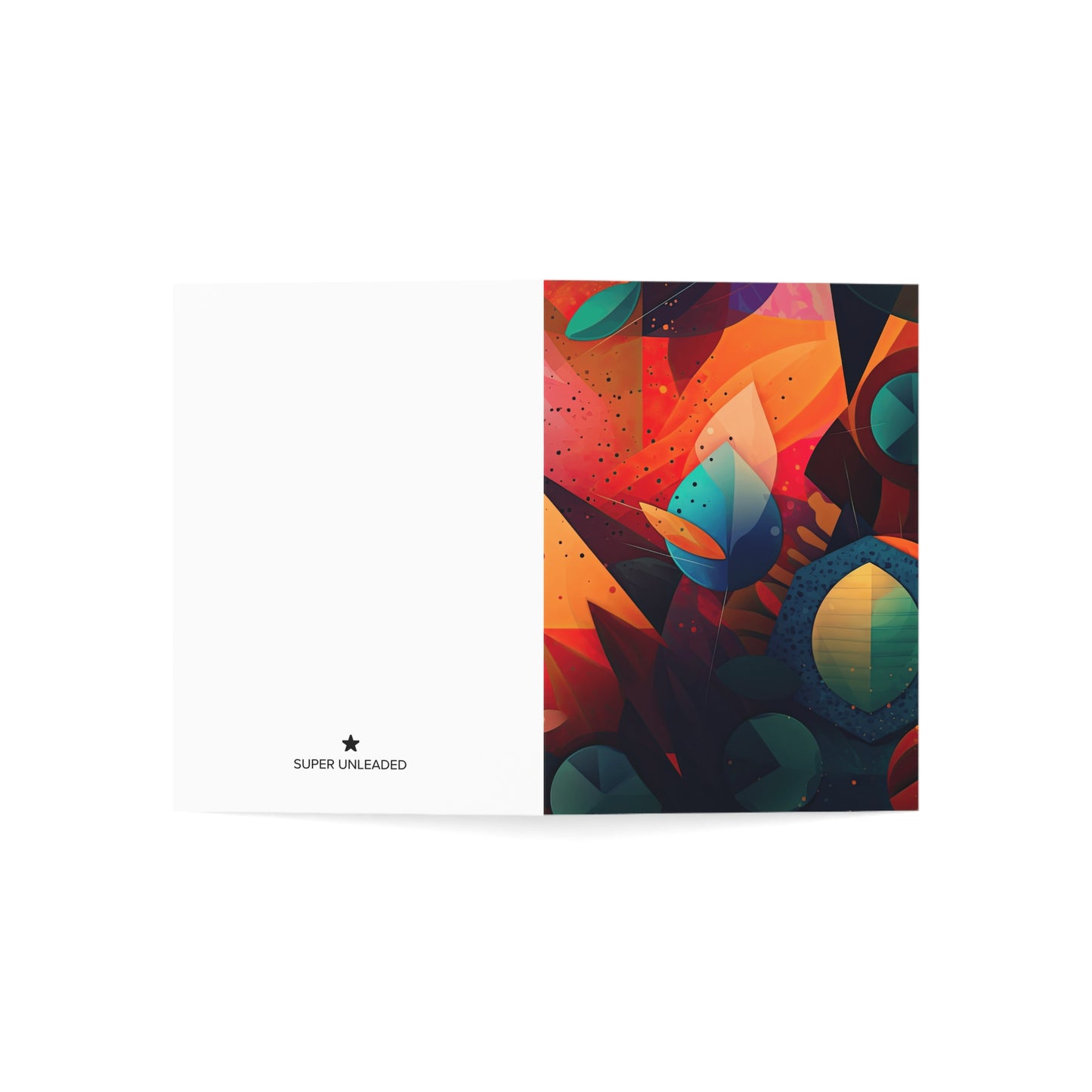 Abstract Leaves — Blank Cards (Set of 10)