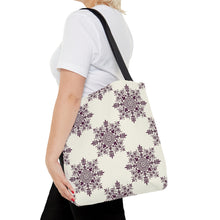 Load image into Gallery viewer, Fancy Snowflakes Tote Bag
