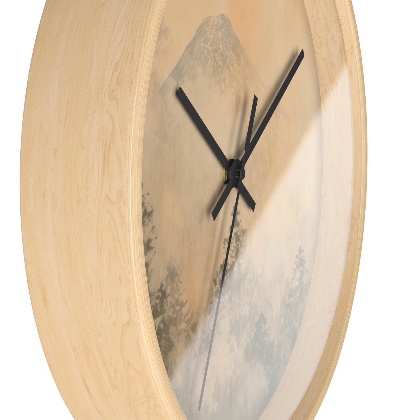 Forest Mist Painting Wall Clock