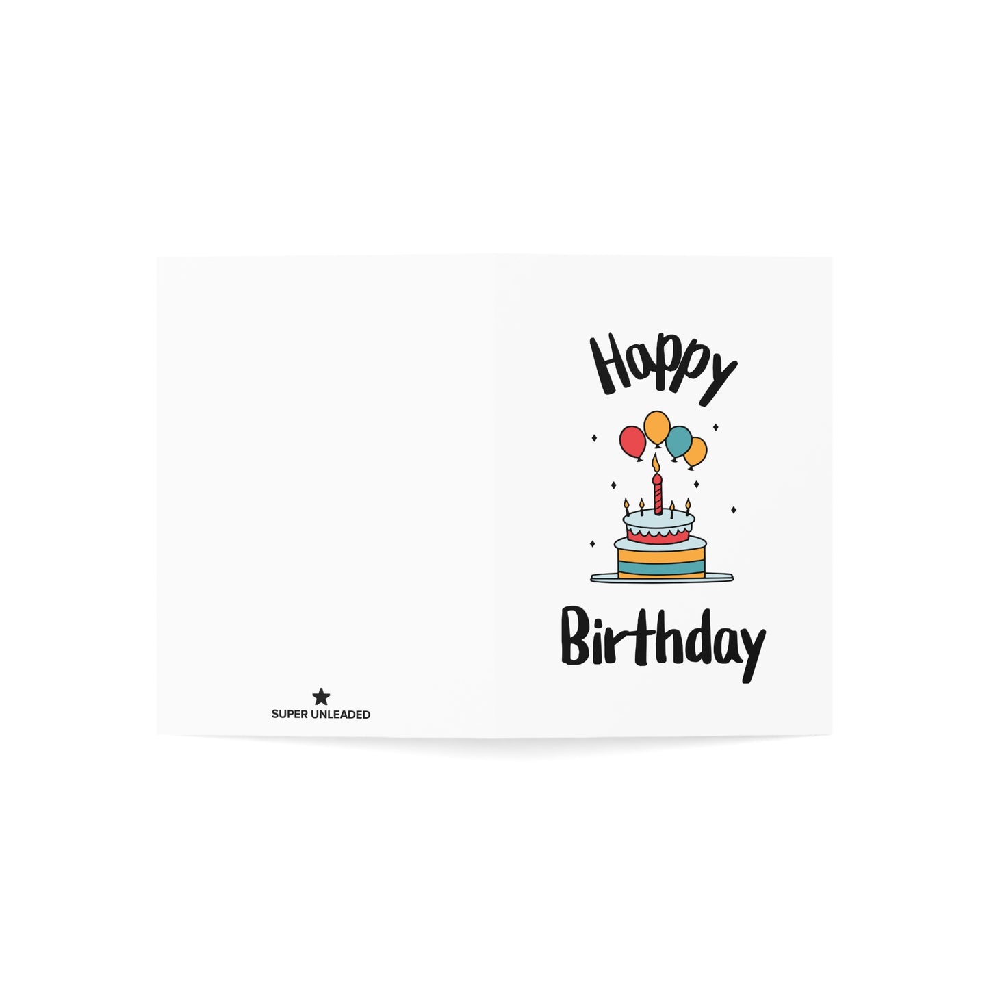 Happy Birthday Cake — Blank Cards (Set of 10)