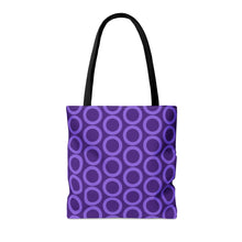 Load image into Gallery viewer, Purple Circle Tote Bag
