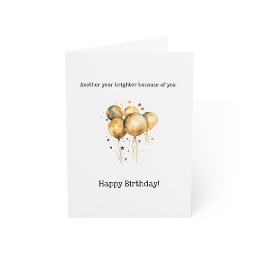 Another Year Brighter Birthday Card — Blank Cards (Set of 10)