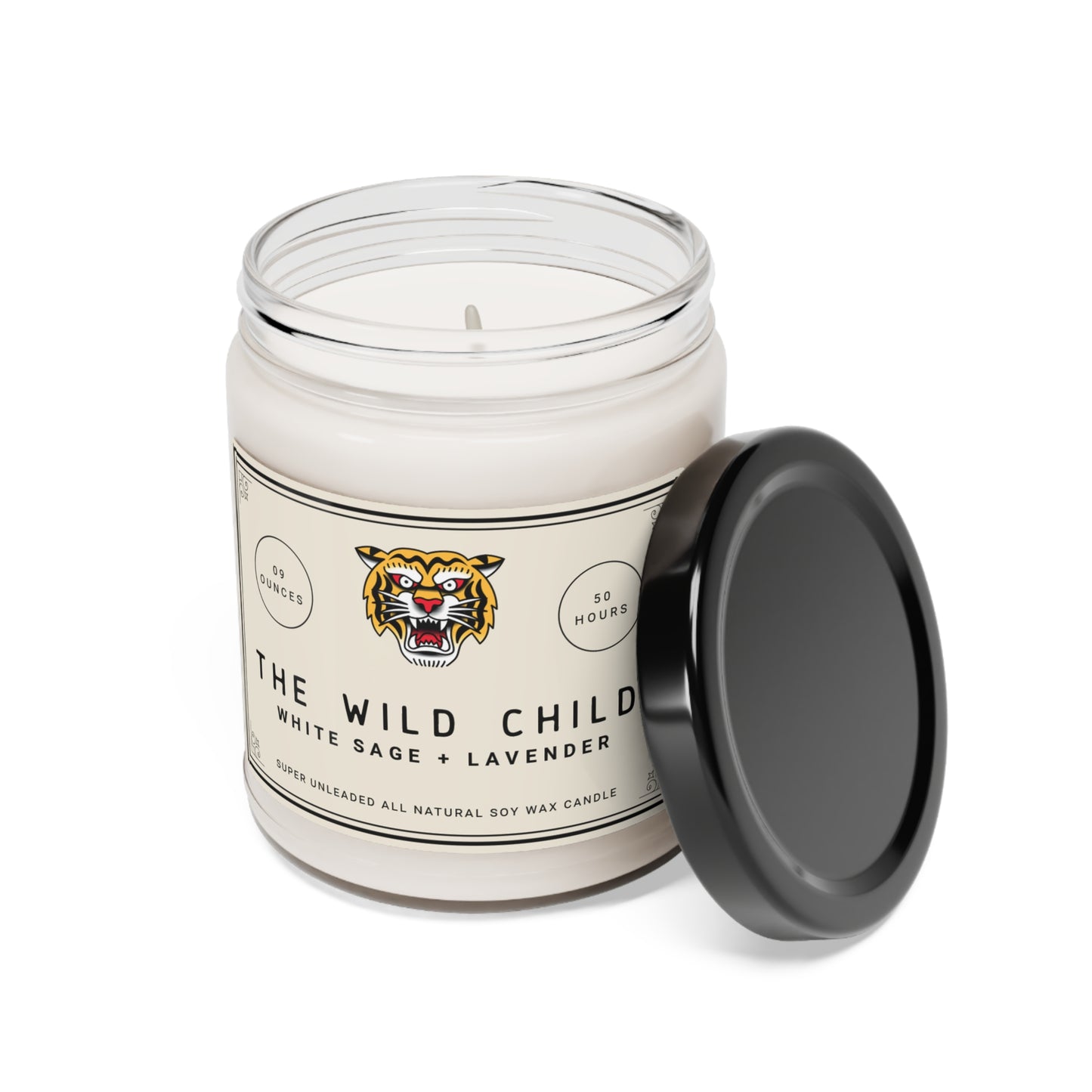 The Wild Child (White Sage + Lavender) Soy Candle