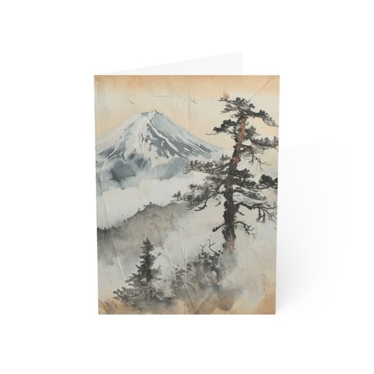 Mountain Mist Painting — Blank Cards (Set of 10)