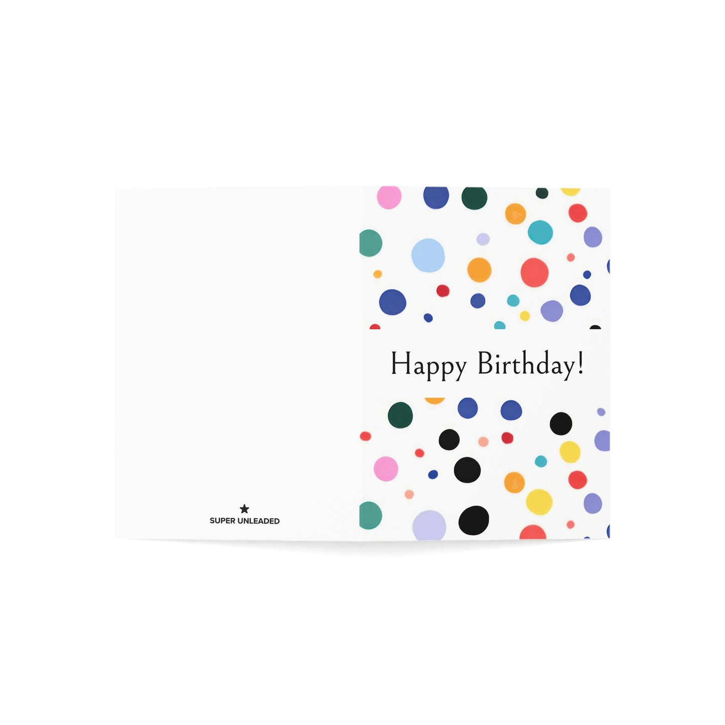 Happy Birthday Polka Dots — Blank Cards (Set of 10)