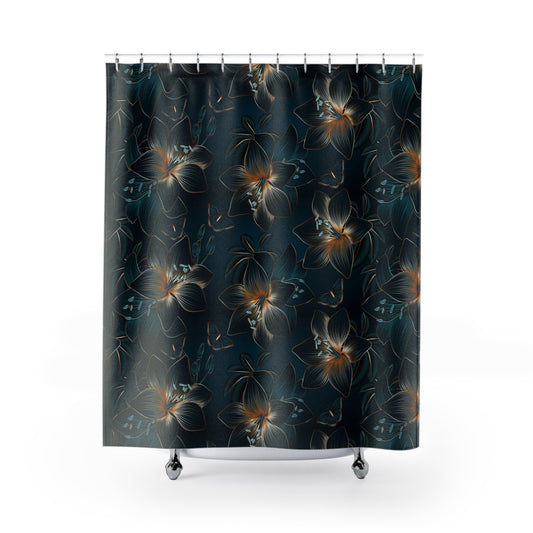Vintage Floral Shower Curtain