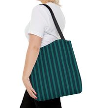 Load image into Gallery viewer, Green Stripe Tote Bag
