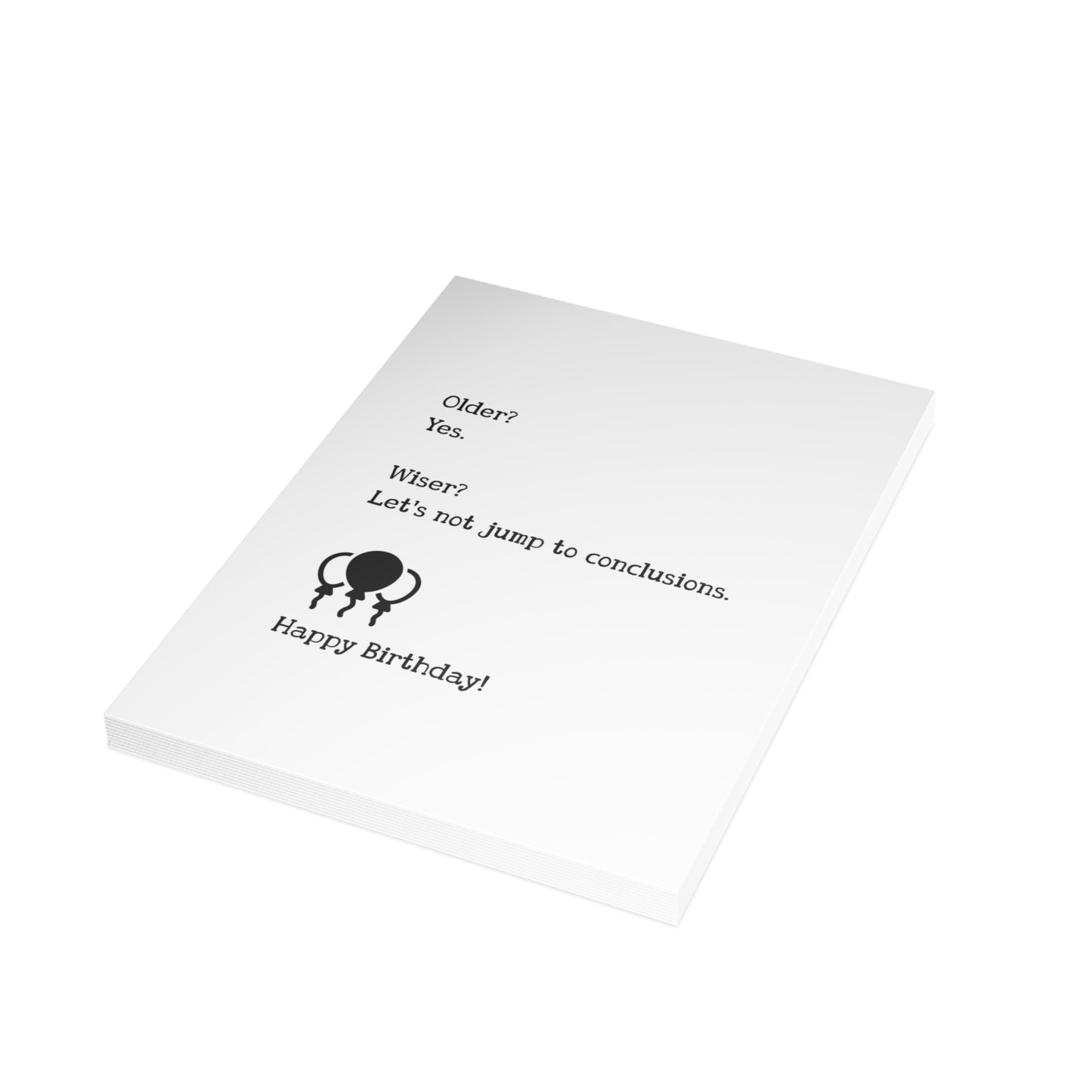 Wiser Birthday Card — Blank Cards (Set of 10)