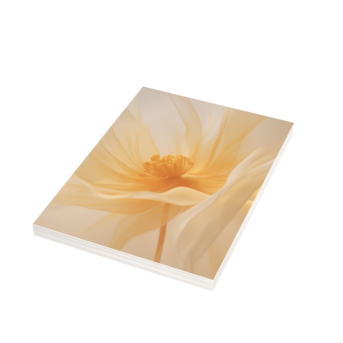 Yellow Flower Fabric Photo — Blank Cards (Set of 10)