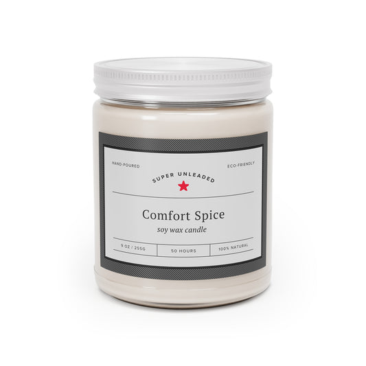 Warm & Cozy Soy Candle Fragrances — 9 oz Scented Jar with White Lid