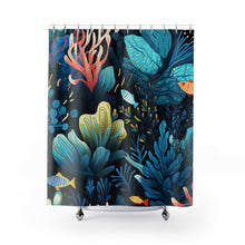 Load image into Gallery viewer, Underwater Fishes Shower Curtains
