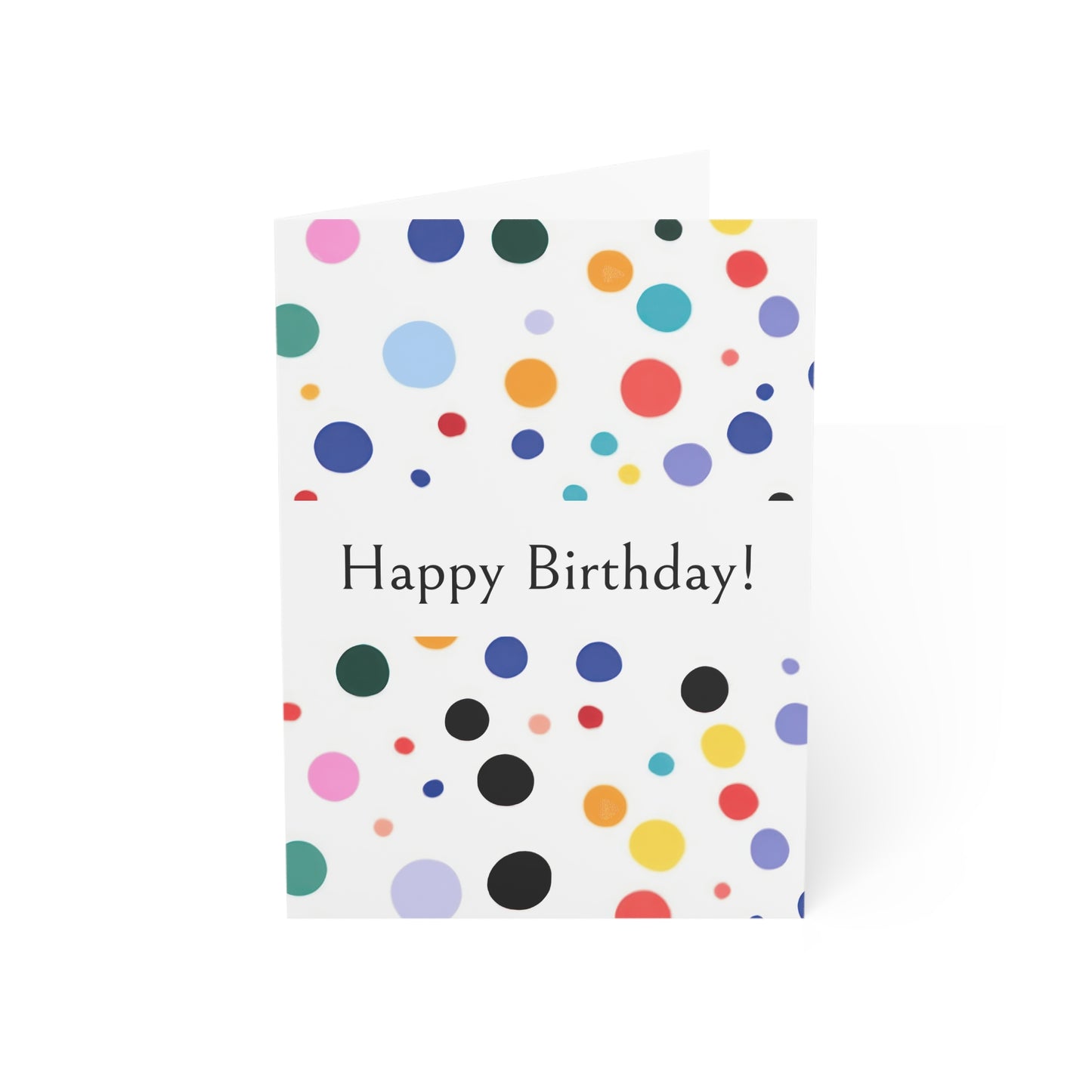 Happy Birthday Polka Dots — Blank Cards (Set of 10)