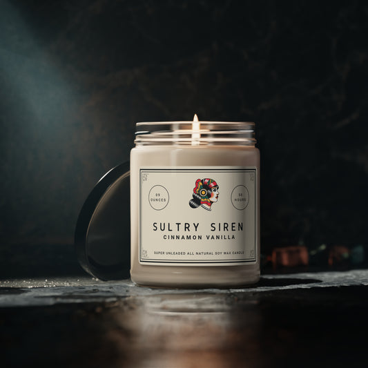 Sultry Siren (Cinnamon Vanilla) Soy Candle