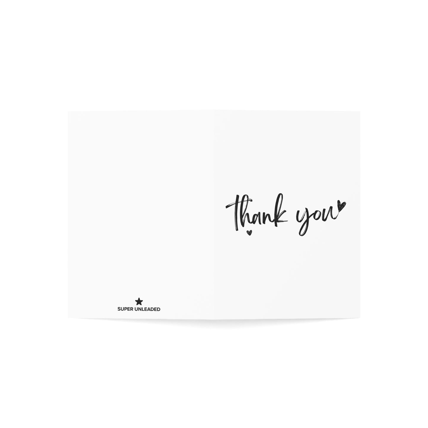 Hearts Thank You Card — Blank Cards (Set of 10)