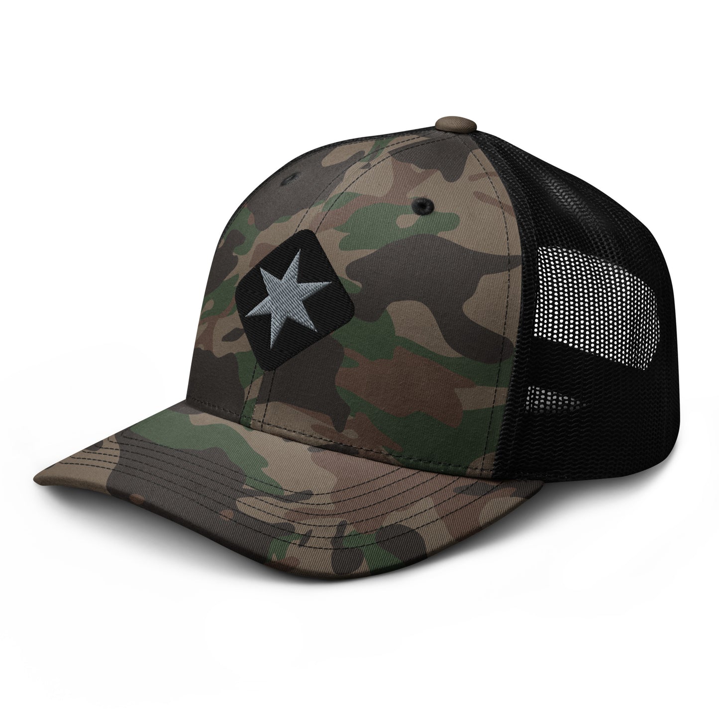 Star Logo Camouflage Trucker Hat