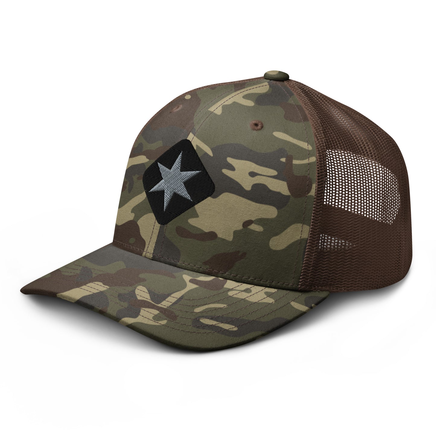 Star Logo Camouflage Trucker Hat